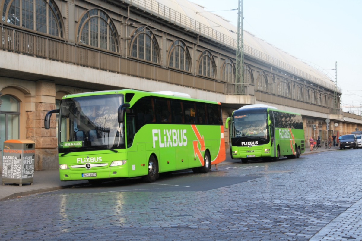 Start mit dem Flixbus in Dresden