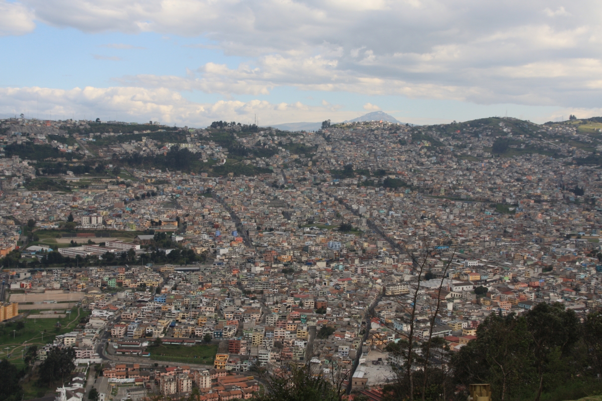 Blick in den Süden von Quito